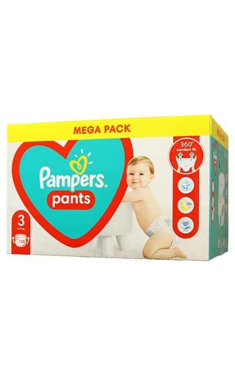 PAMPERS PAMPERS Midi3 Mega Pack трусики, 6-11кг, 128шт. 128 шт