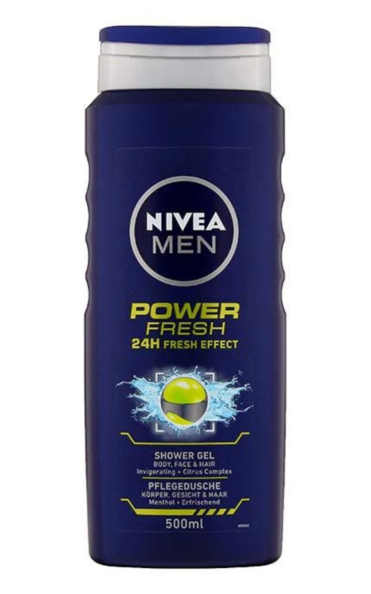 NIVEA MEN NIVEA MEN Power Fresh dušas želeja vīriešiem, 500ml 500 ml