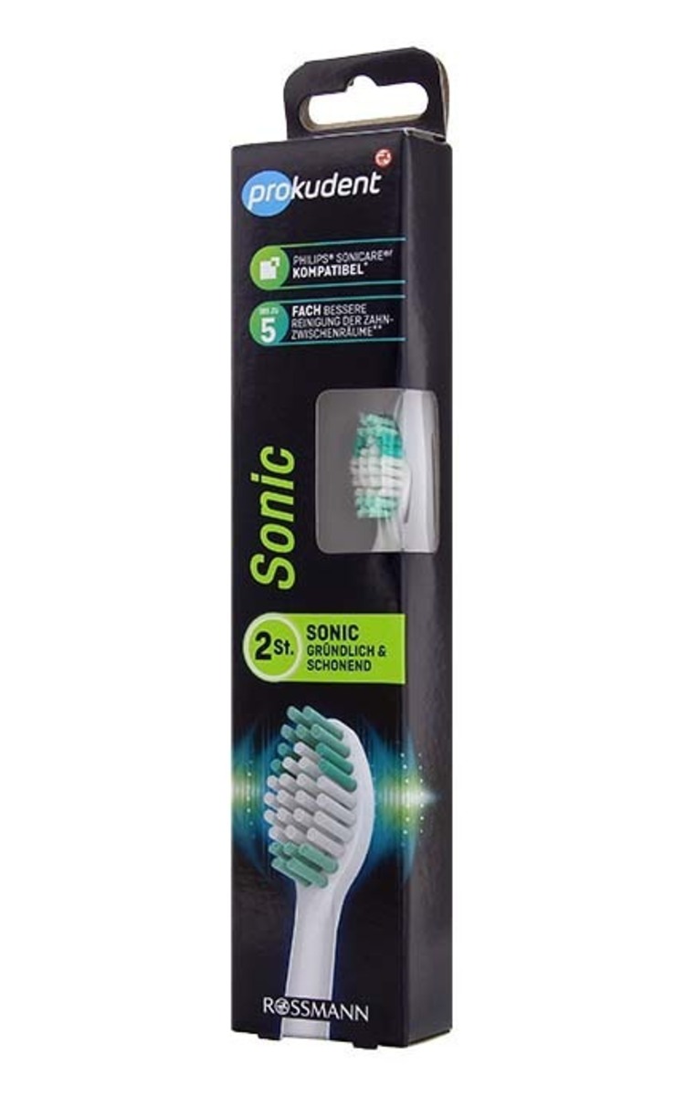 PROKUDENT PROKUDENT Sonic насадки для электрической зубной щетки, 2шт. 2 шт