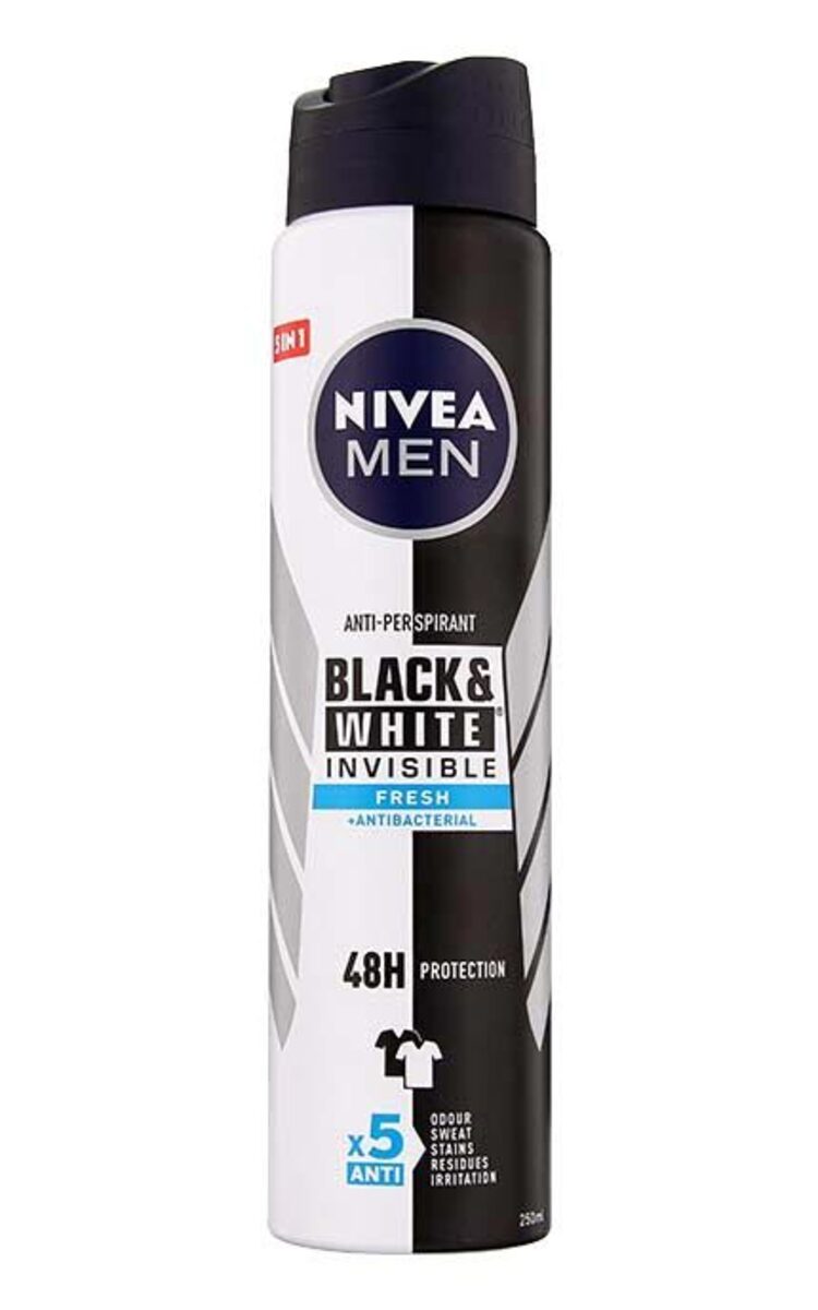 NIVEA MEN NIVEA MEN Black&White Fresh распыляемый антиперспирант, 250мл 250 мл