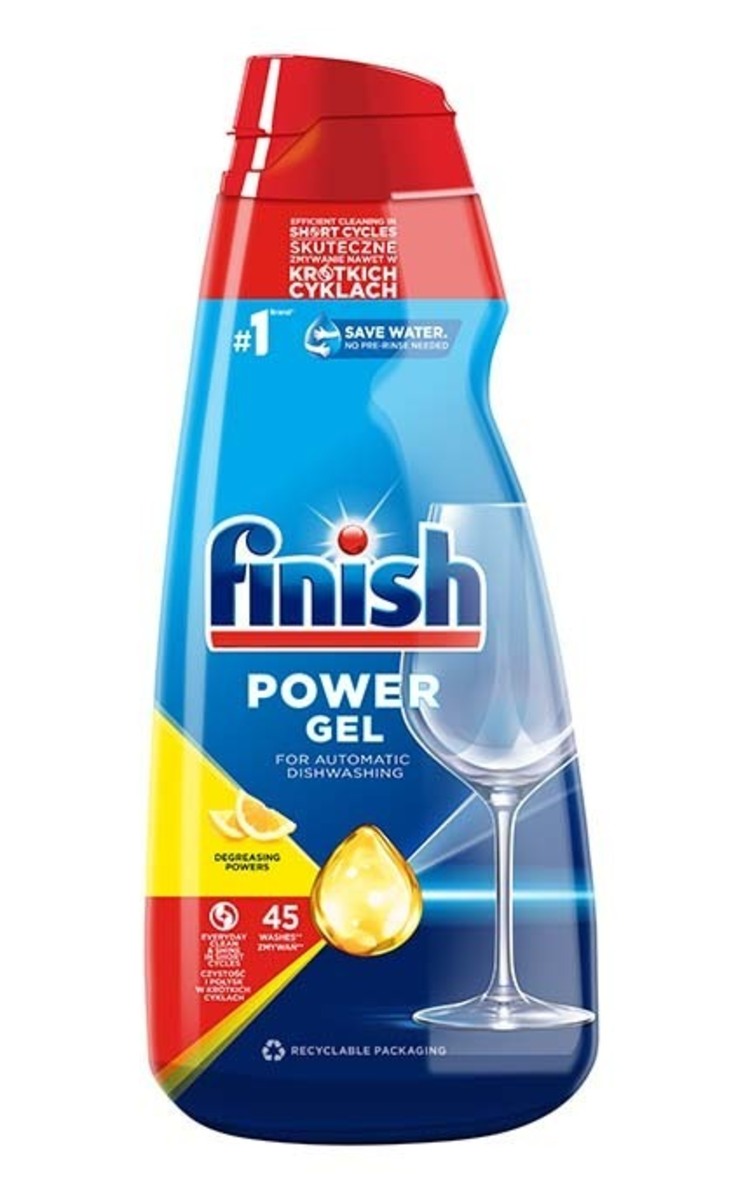 FINISH FINISH All in1 Max Power Gel Lemon гель для посудомоечной машины, 900мл 900 мл