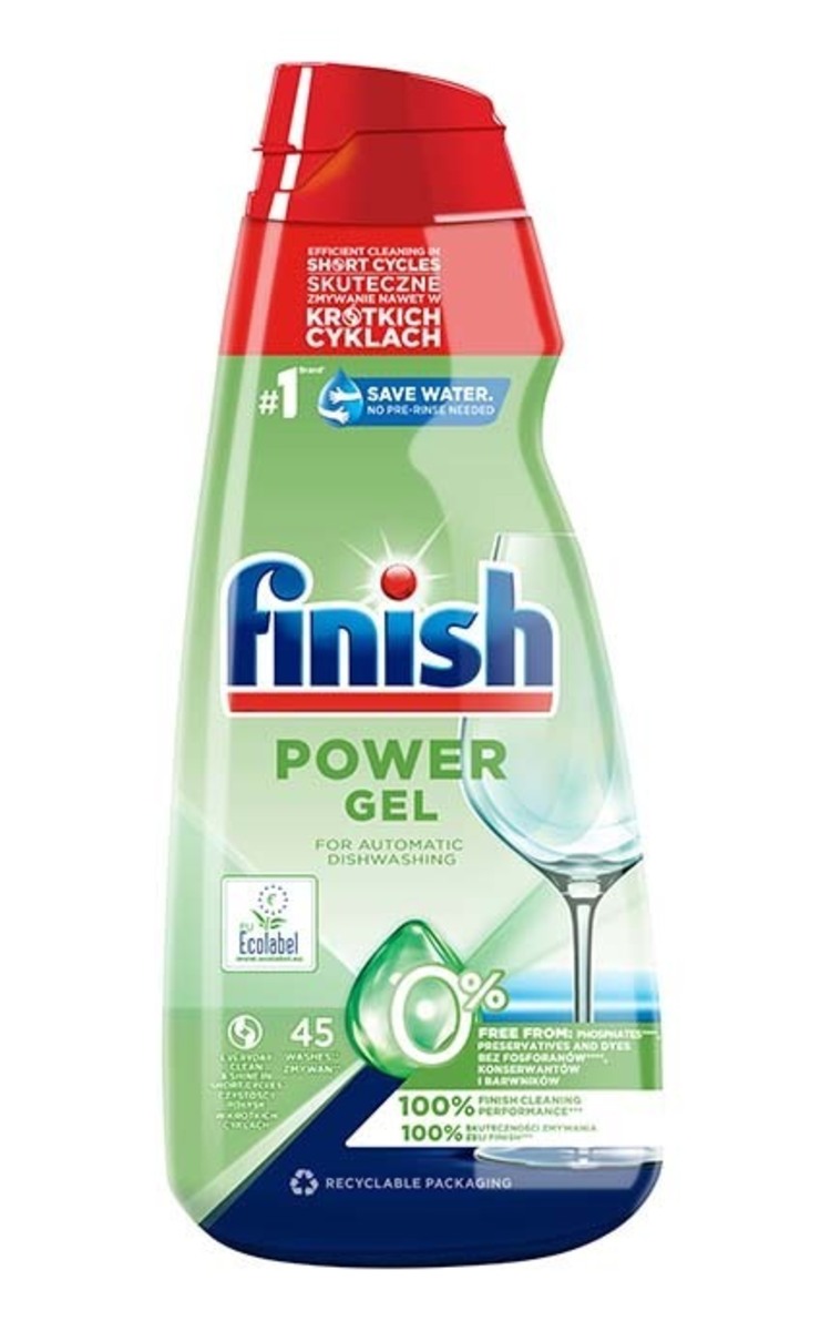 FINISH FINISH Power Gel 0% ekoloģiska želeja trauku mašīnām, 900ml 900 ml