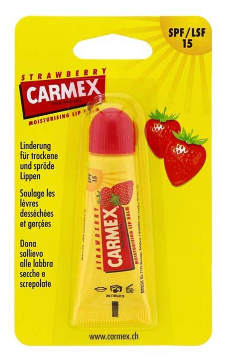 CARMEX CARMEX Strawberry balzams lūpām, 10g 10 g