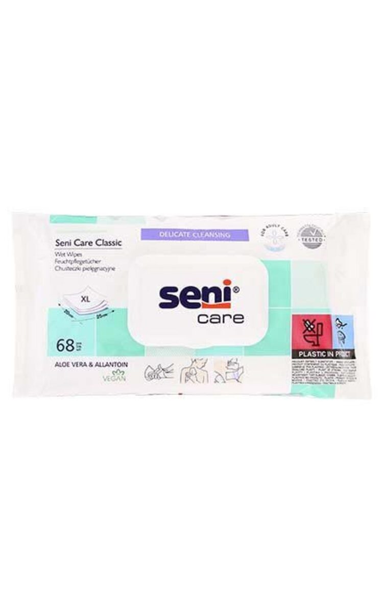 SENI SENI Care Classic влажные салфетки для кожи, 68шт. 68 шт