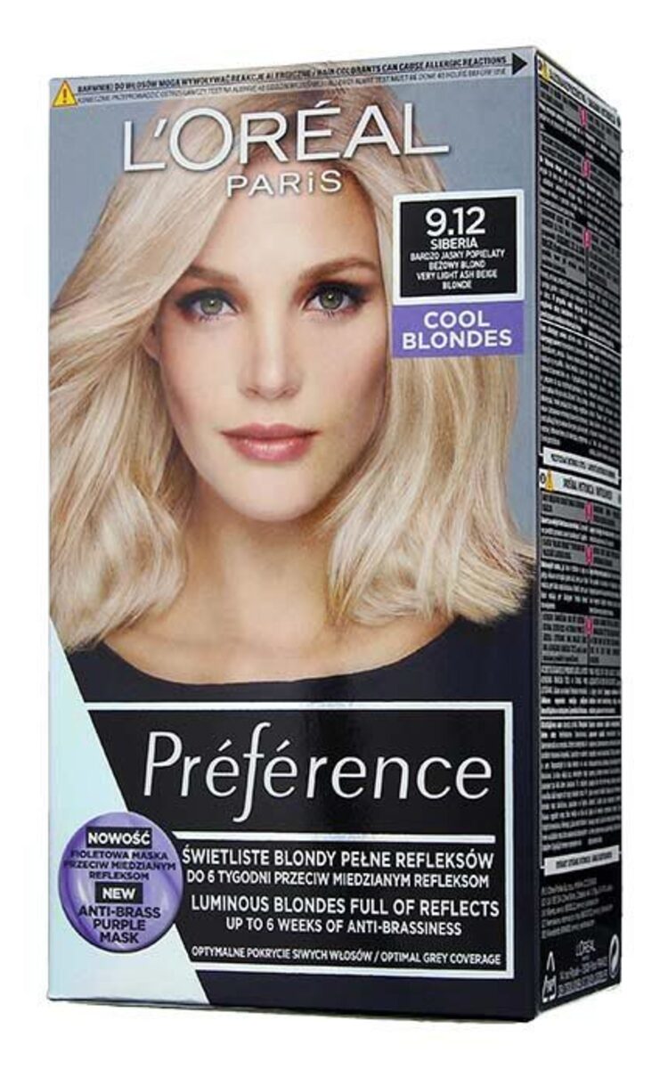 PREFERENCE PREFERENCE Cool Blondes краска для волос, 9.12 Siberica 1 шт