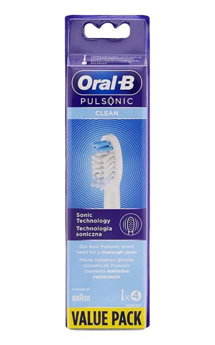 ORAL B ORAL-B Pulsonic Clean насадка для электрической зубной щетки, 4шт.