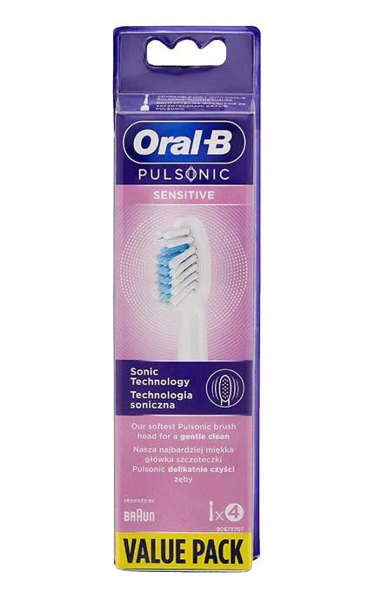 ORAL B ORAL-B Pulsonic Sensitive насадка для электрической зубной щетки, 4шт.