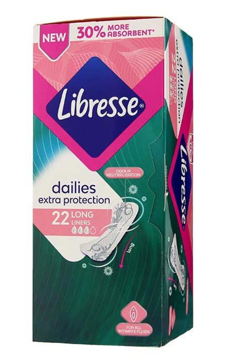 LIBRESSE LIBRESSE Dailies Extra Protection Long ежедневные прокладки, 22шт. 22 шт