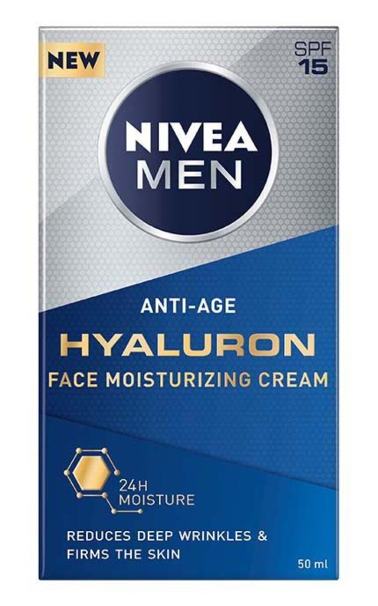 NIVEA MEN NIVEA MEN Anti-Age Hyaluron SPF 15 увлажняющий крем для лица для мужчин, 50мл 50 мл