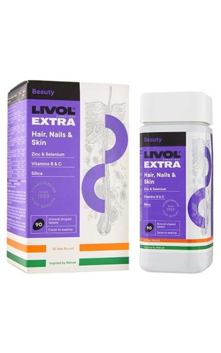 LIVOL LIVOL Extra Hair,Nails&Skin витаминный комплекс для кожи, волос, ногтей, 90 таблеток 90 шт