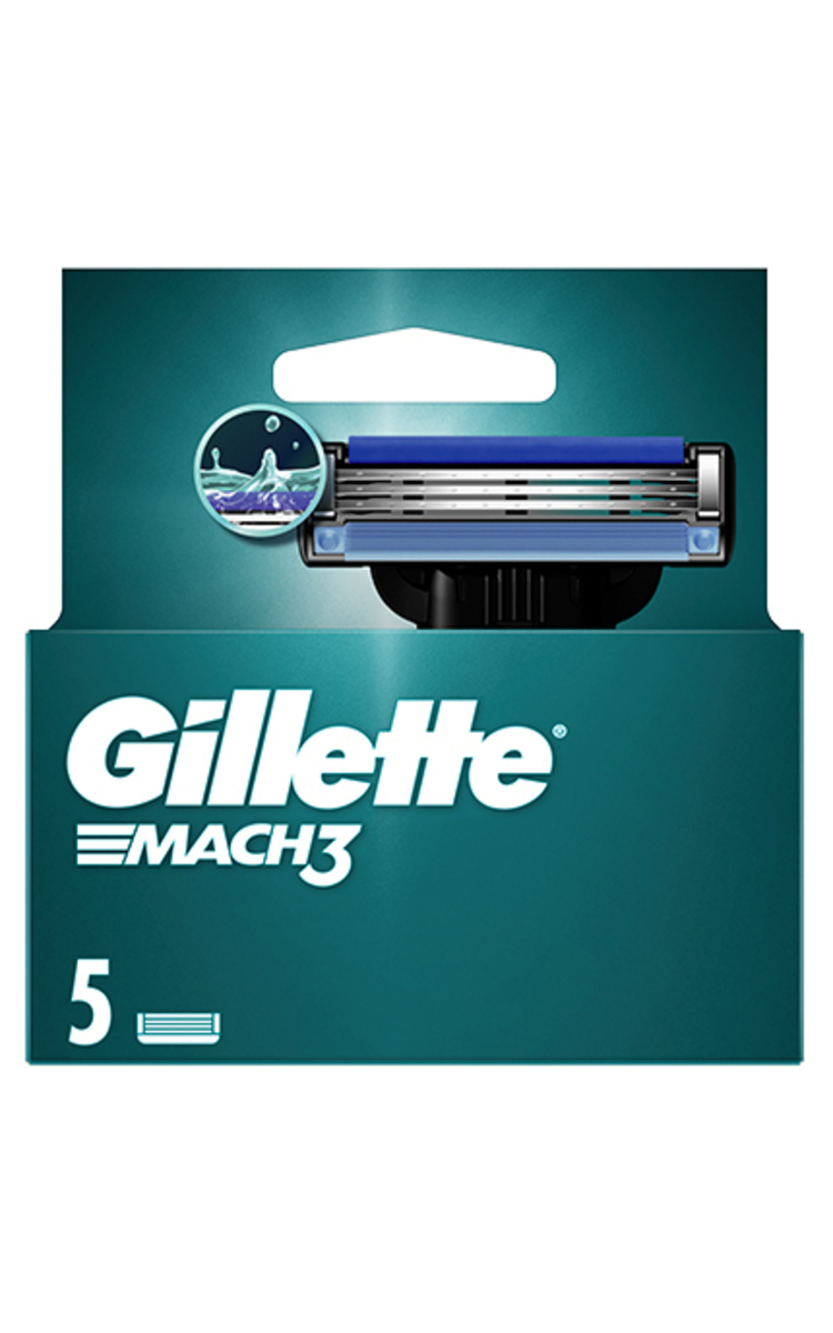 GILLETTE GILLETTE Mach3 kasetnes, 5gab. 5 gab.