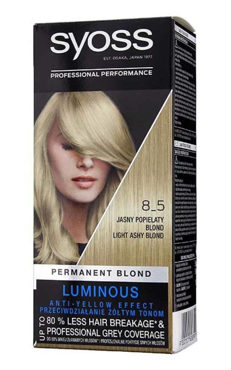 SYOSS SYOSS Kраска для волос, 8-5 Light Ashy Blond 1 шт