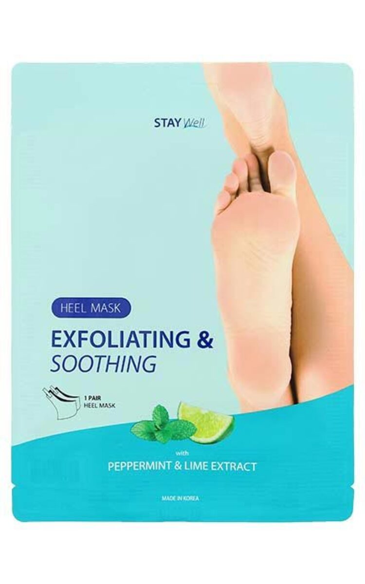 STAY WELL STAY WELL Exfoliating&Soothing pīlinga maska papēžiem, 1pāris 1 gab.