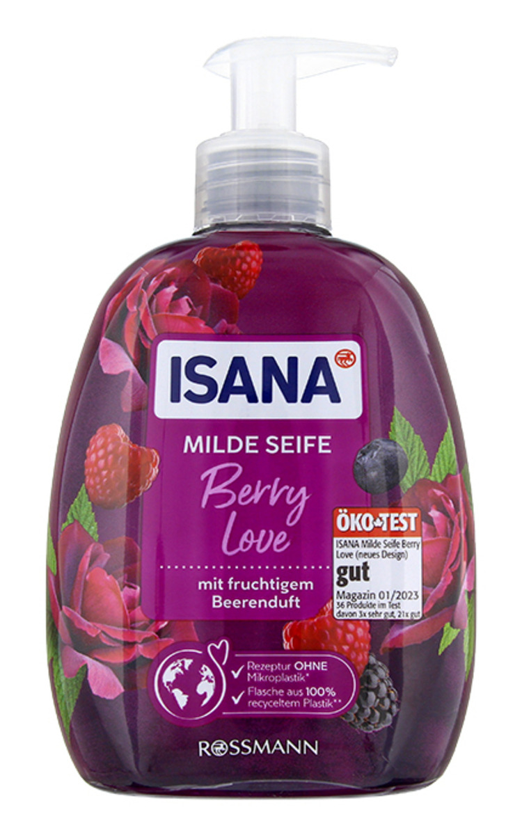 ISANA ISANA Berry Love šķidrās ziepes, 500ml 500 ml