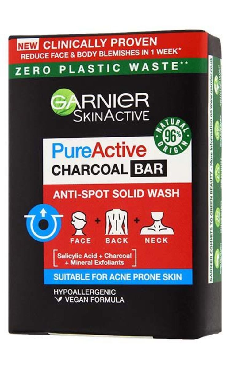 GARNIER GARNIER Pure Active Charcoal мыло против недостатков кожи, 100г 100 г