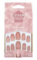 ELEGANT TOUCH Velvet Nude комплект накладных ногтей, 24шт.