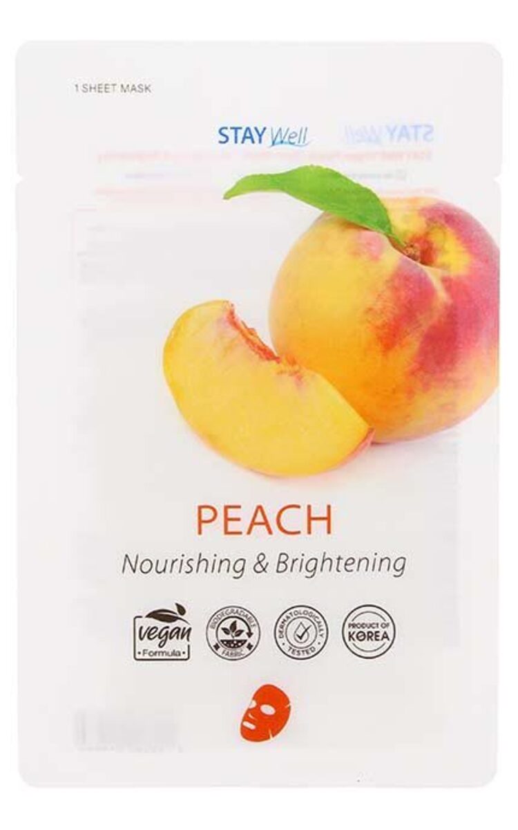 STAY WELL STAY WELL Vegan Peach питательная маска для лица, 1шт., 23г 1 шт