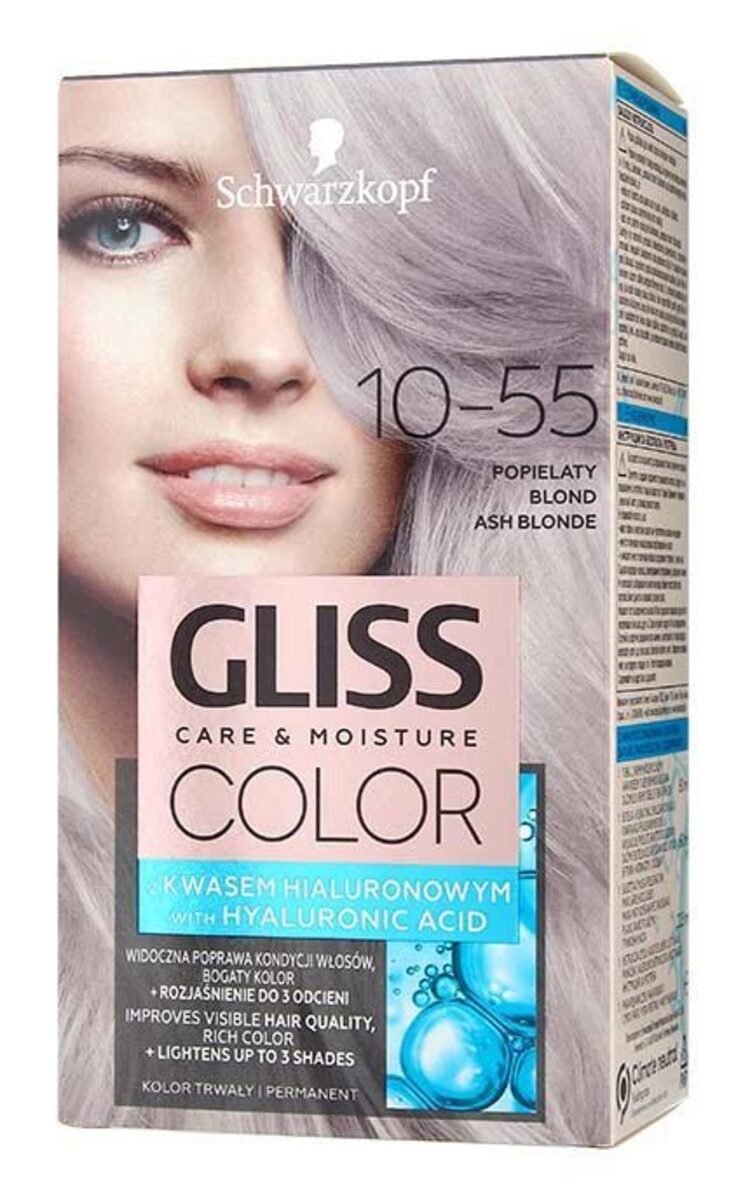 GLISS COLOR GLISS COLOR Care&Moisture стойкая краска для волос, 10-55 Ash Blonde 1 шт