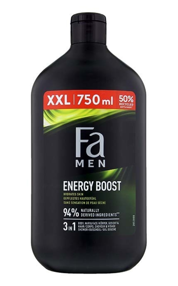 FA FA MEN Sport Energy Boost гель для душа, 750мл 750 мл