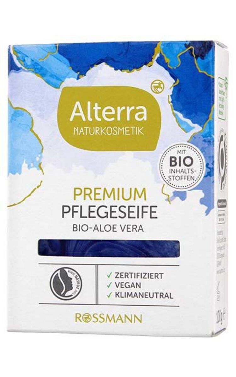 ALTERRA ALTERRA Premium Bio-Aloe Verra мыло с растительным маслом, 100г 100 г