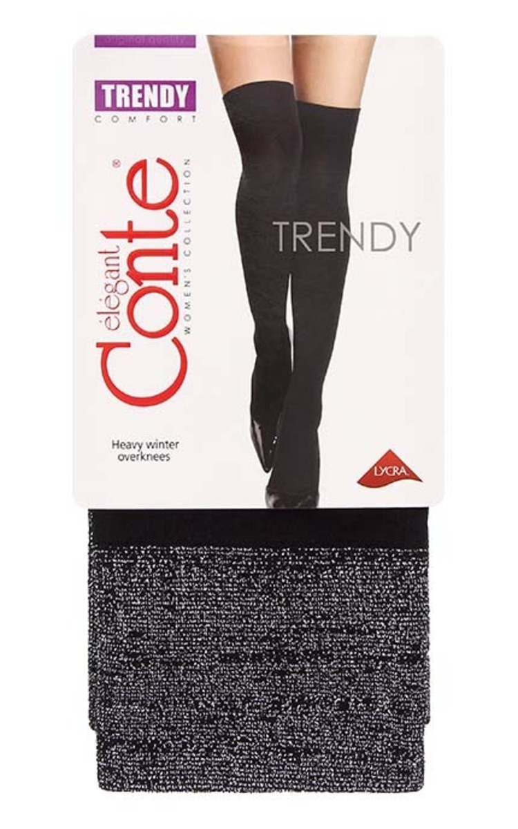 CONTE CONTE Trendy гольфы, Nero Lur Ultra Black