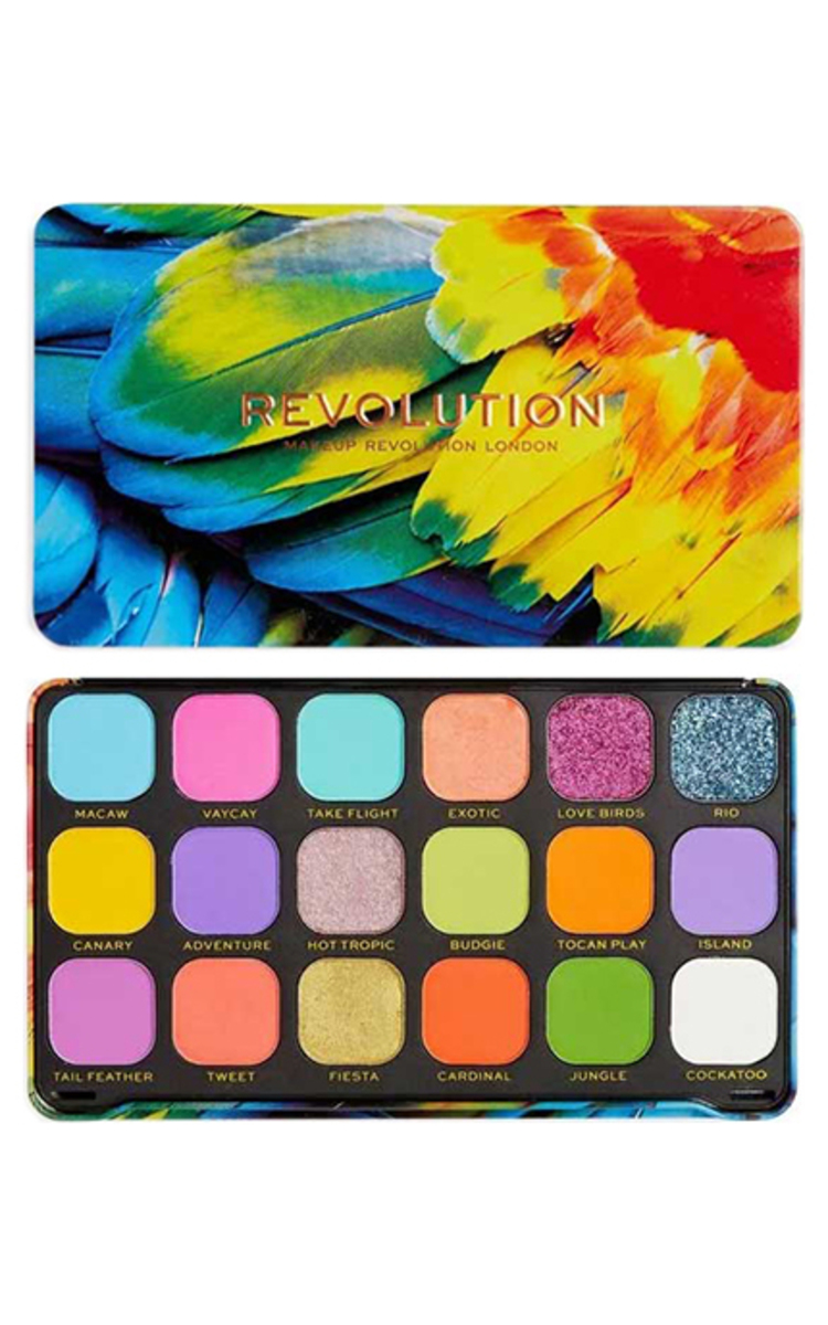 MAKE UP REVOLUTION MAKEUP REVOLUTION Forever Flawless Birds of Paradise палета теней для век, 18 оттенков 1 шт