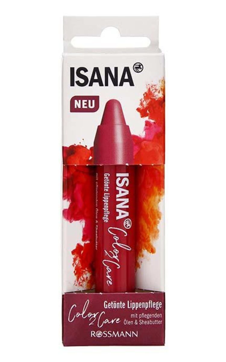 ISANA ISANA Color 2 Care бальзам для губ, Berry, 3.3г 3,3 г