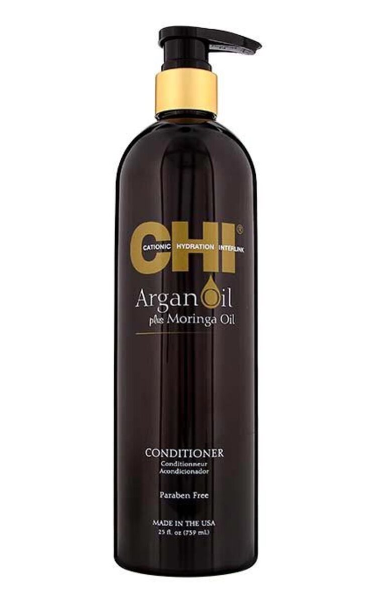 CHI LUXURY CHI Argan Oil plus Moringa Oil atjaunojošs kondicionieris ar eksotiskām eļļām, 739ml 739 ml