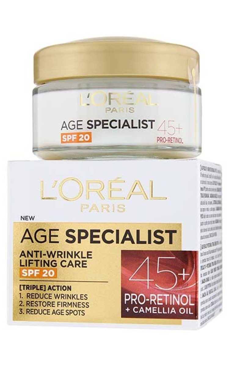 L`OREAL L`OREAL Age Specialist 45+ SPF20 pretgrumbu dienas krēms sejai, 50ml 50 ml