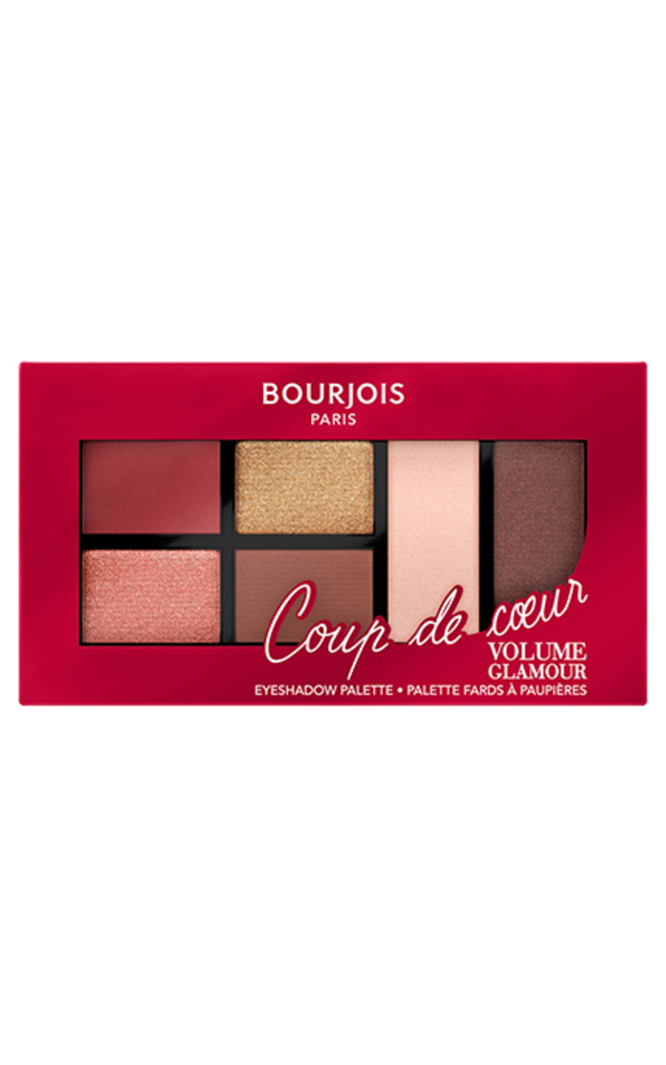 BOURJOIS BOURJOIS Coup de coeur Volume Glamour палета теней для век, 01 Intense Look, 6 оттенков 1 шт