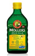 MOLLER'S жидкий рыбий жир со вкусом лимона, 250мл