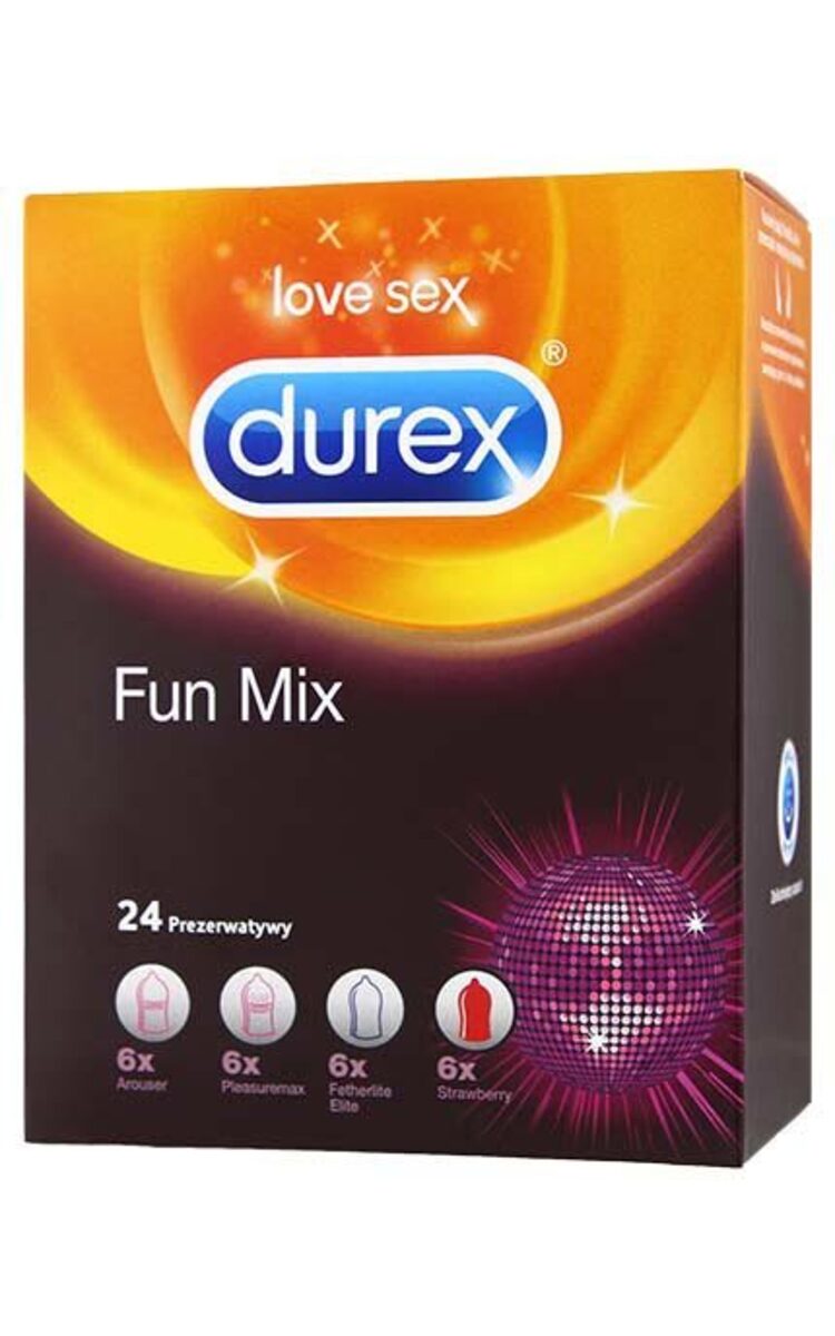 DUREX DUREX Fun Mix prezervatīvi, 24gab. 24 gab.