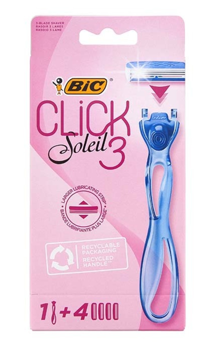 BIC BIC Pure 3 Lady vienreizējie sieviešu skuvekļi, 4+2gab. 4 gab.