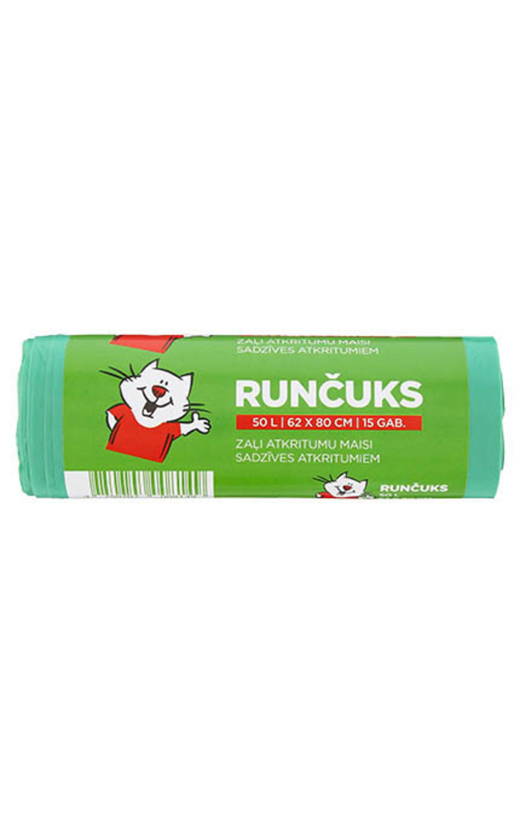 RUNČUKS RUNČUKS Мешки для мусора, 50л, 15шт. 15 шт