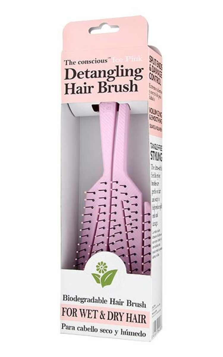 BIOVENE BIOVENE Detangling Brush расческа для волос, Ice Pink 1 шт