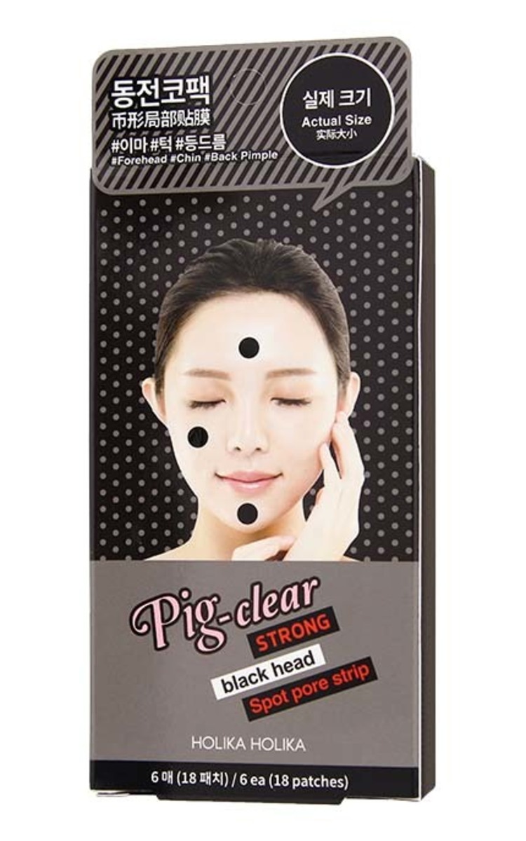 HOLIKA HOLIKA HOLIKA HOLIKA Pig-Clear Blackhead Spot Pore точечные патчи для очищения пор, 18шт. 18 шт