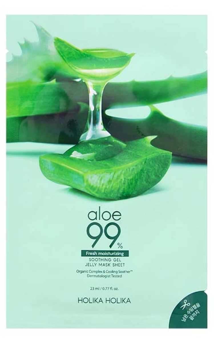 HOLIKA HOLIKA HOLIKA HOLIKA Aloe 99% тканевая маска для лица, 23мл 1 шт