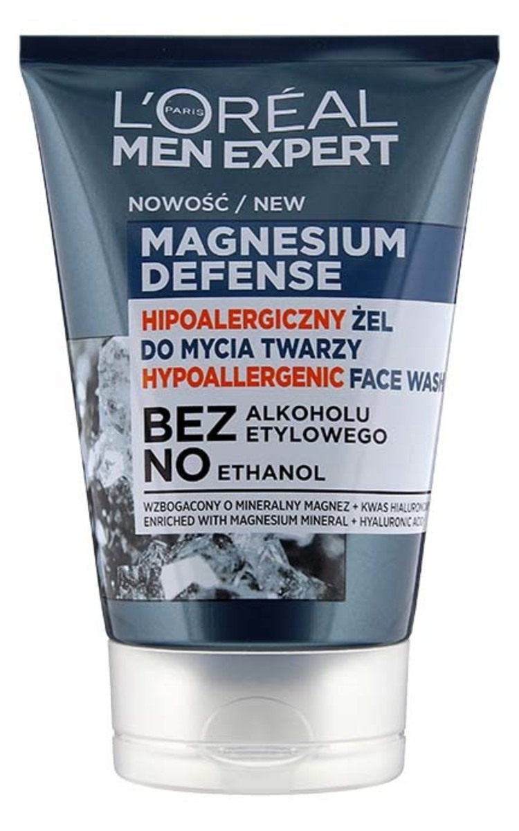 L`OREAL MEN EXPERT L`OREAL MEN EXPERT Magnesium Defense гипоаллергенный очищающее средство для лица, 100мл 100 мл