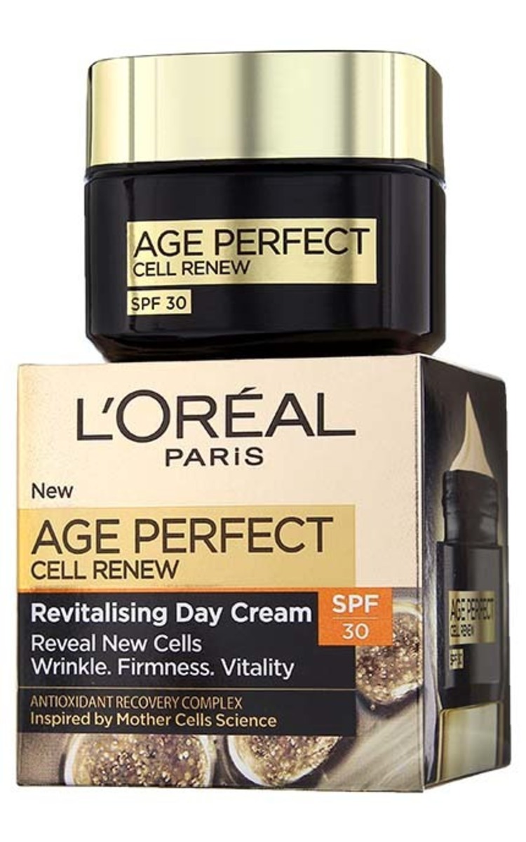 L`OREAL L'OREAL Paris Age Perfect Cell Renew pretnovecošanās dienas krēms ar SPF30, 50ml 50 ml