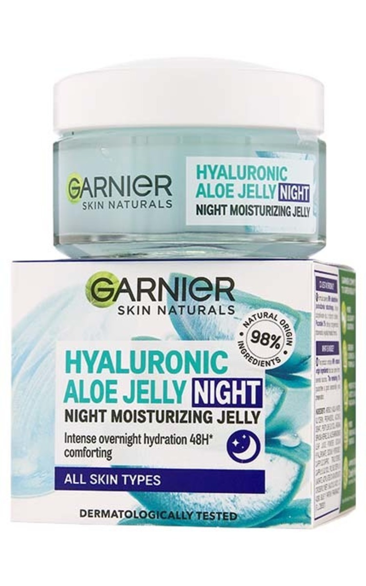 GARNIER GARNIER Skin Natural Hyaluronic Aloe Jelly гелевый ночной крем для лица, 50мл 50 мл