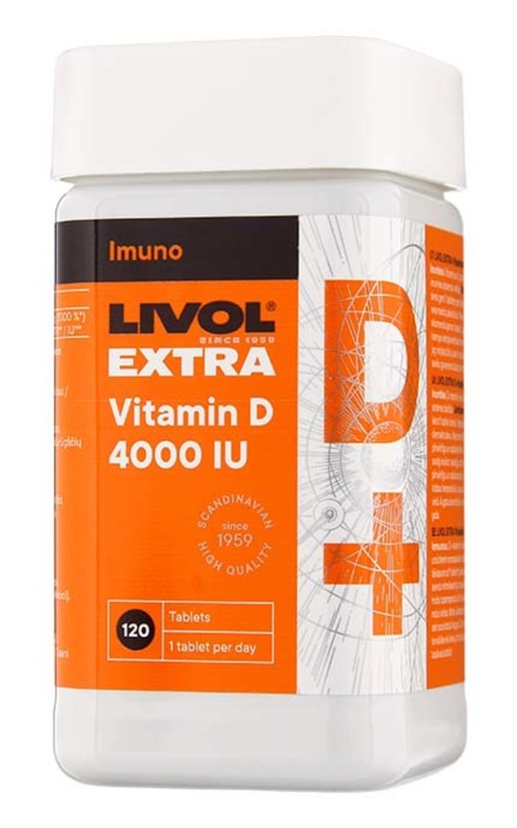 LIVOL LIVOL Extra витамин D 4000 МЕ, 120 капсул 120 шт