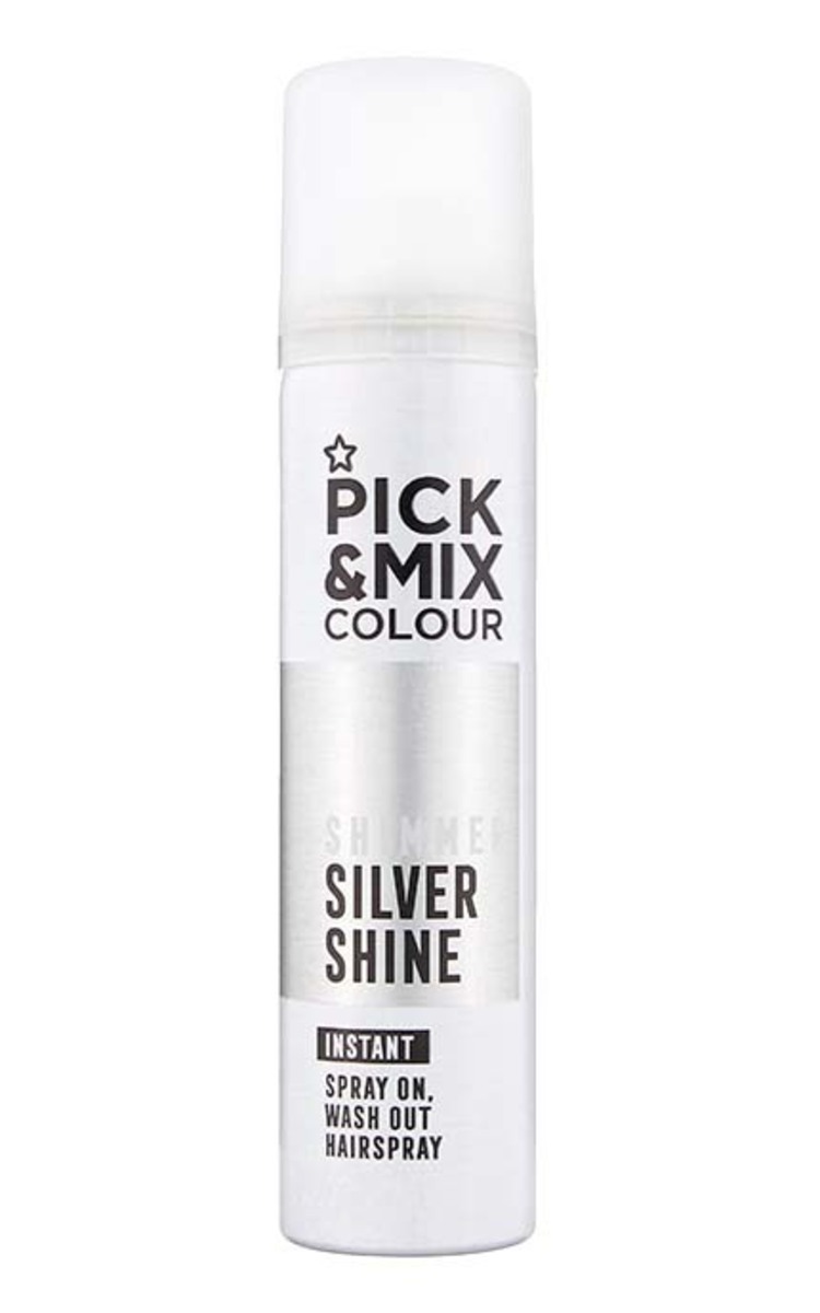 SUPERDRUG SUPERDRUG Pick&Mix Silver Shine блестящий красящий спрей для волос, 75мл 75 мл