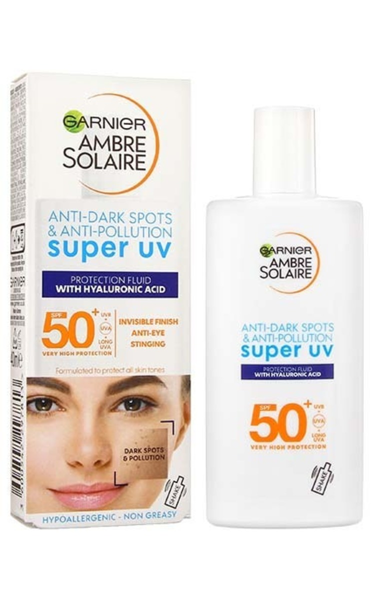 AMBRE SOLAIRE AMBRE SOLAIRE Anti-Dark Spots&Anti-Pollution SPF50+ солнцезащитный крем для лица, 40мл 40 мл