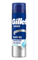 GILLETTE Series Revitalizing Sensitive skūšanās želeja, 200ml