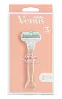 GILLETTE Venus Smooth Sensitive skuveklis sievietēm + 2 kasetnes