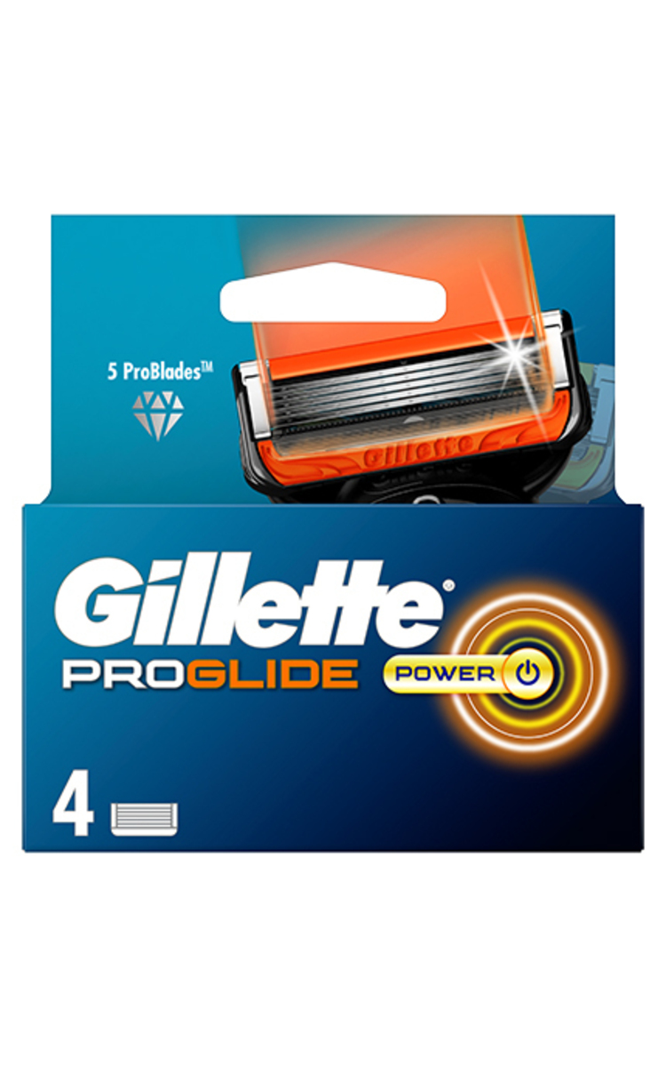 GILLETTE GILLETTE Fusion5 Proglide Power skuvekļa kasetnes, 4gab. 4 gab.