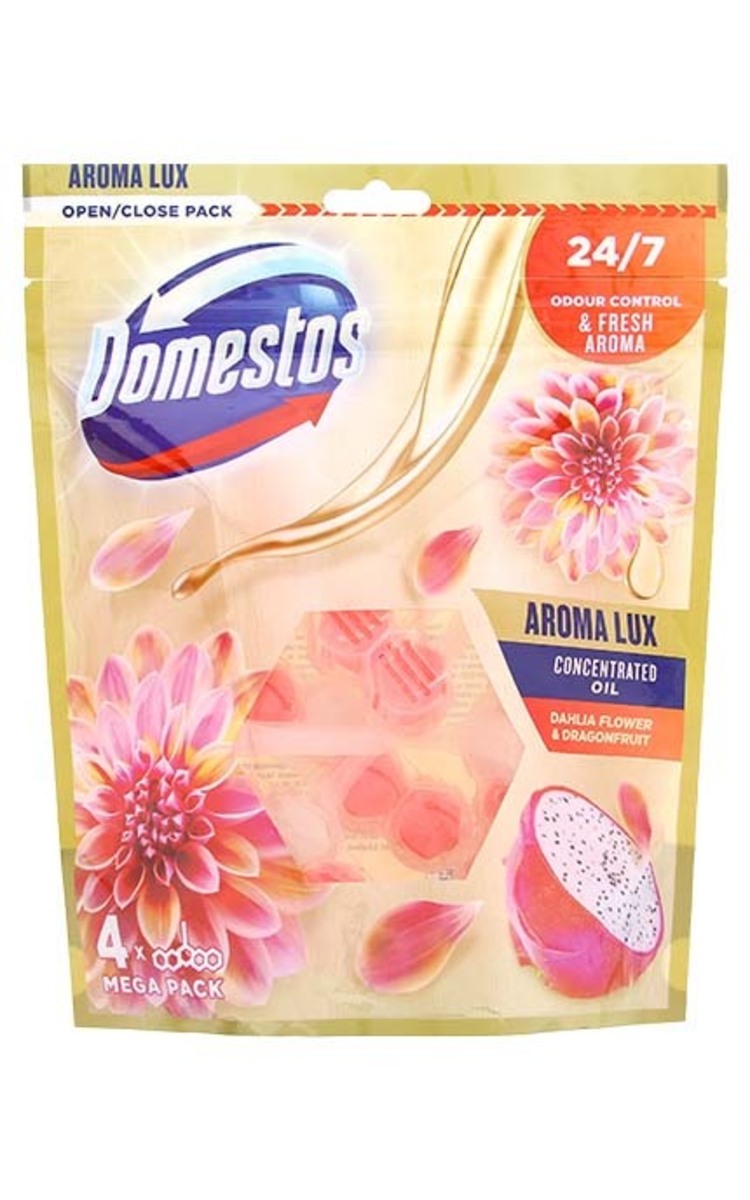 DOMESTOS DOMESTOS Aroma Lux 24/7 tualetes bloks, 4x55g 220 g