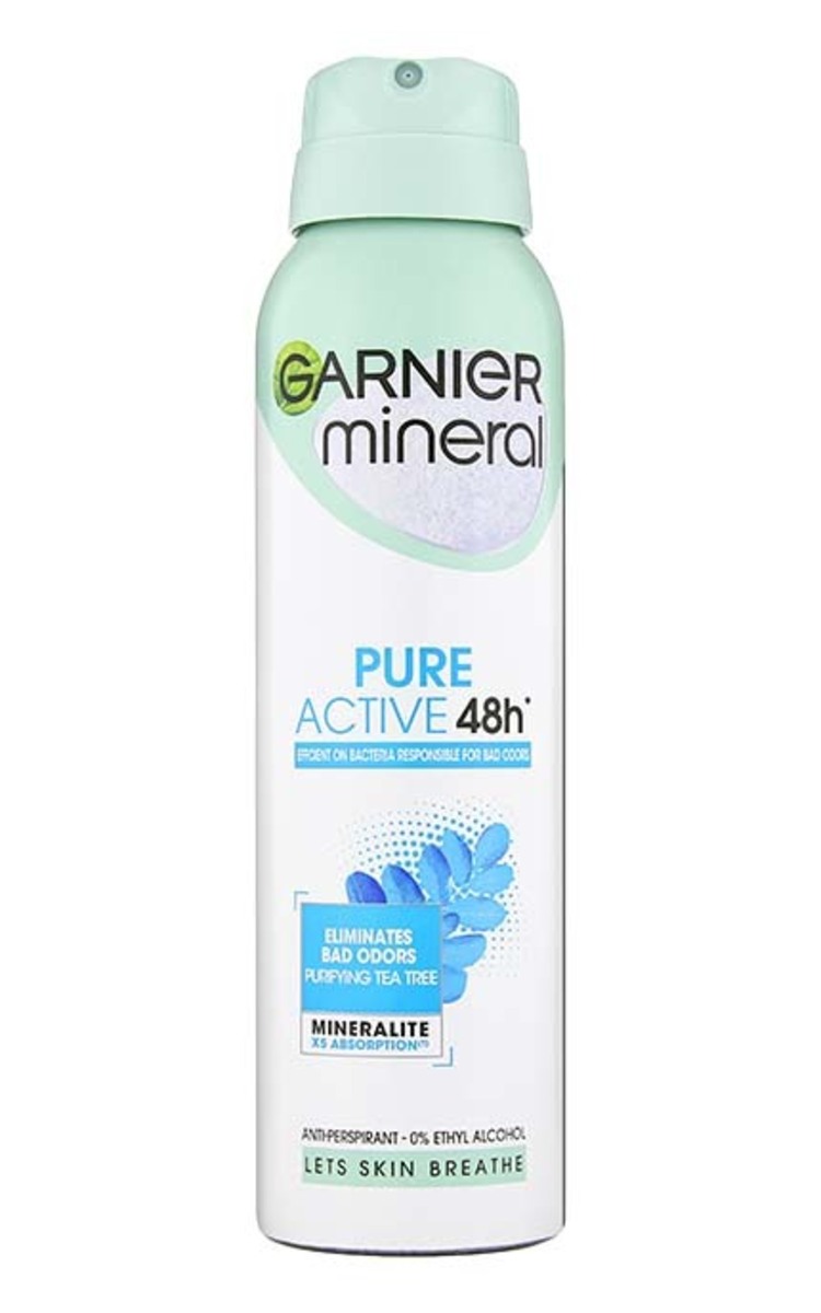 GARNIER DEO GARNIER Mineral Pure Active распыляемый антиперспирант, 150мл 150 мл