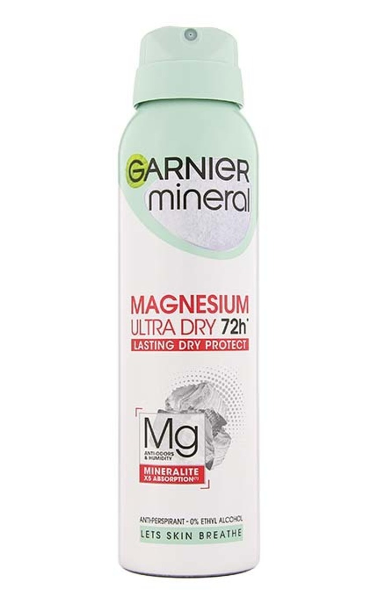 GARNIER DEO GARNIER Mineral Magnesium Ultra Dry izsmidzināms antiperspirants, 150ml 150 ml