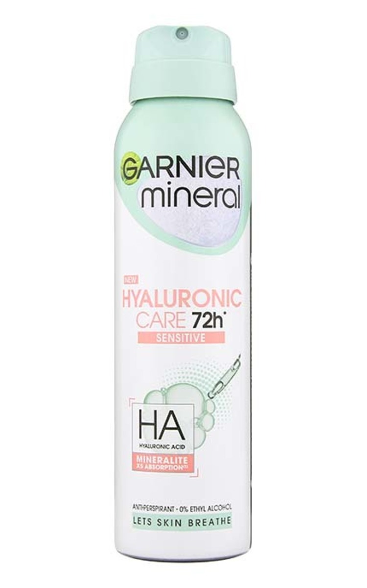 GARNIER DEO GARNIER Mineral Hyaluronic Care 72h Sensitive распыляемый антиперспирант, 150мл 150 мл